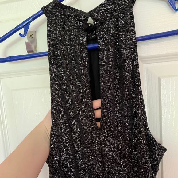 Halter top style black sparkly dress - Picture 7 of 9